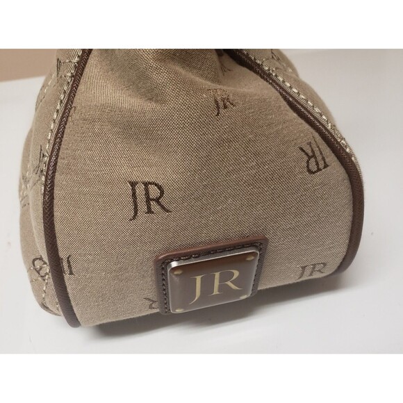 Judith Ripka Satchel Canvas Handbag Top Handle Silver Hardware Medium NWOT - Picture 3 of 16